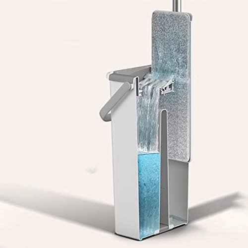 self cleaning hand-free flat mop and bucket wet and dry system