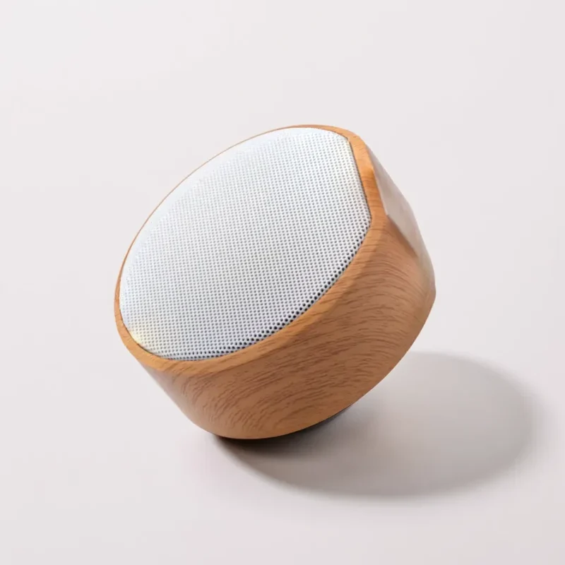 wood style portable mini bluetooth speaker with usb support