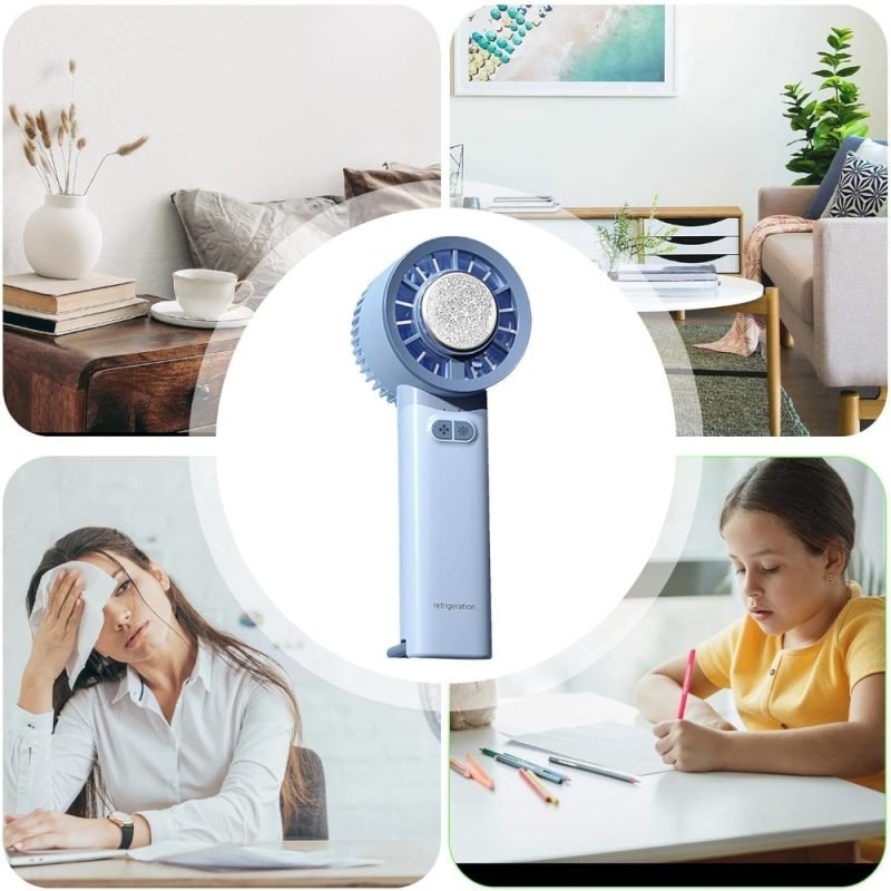 summer gadget portable handheld mini fan high speed ice cooling technology