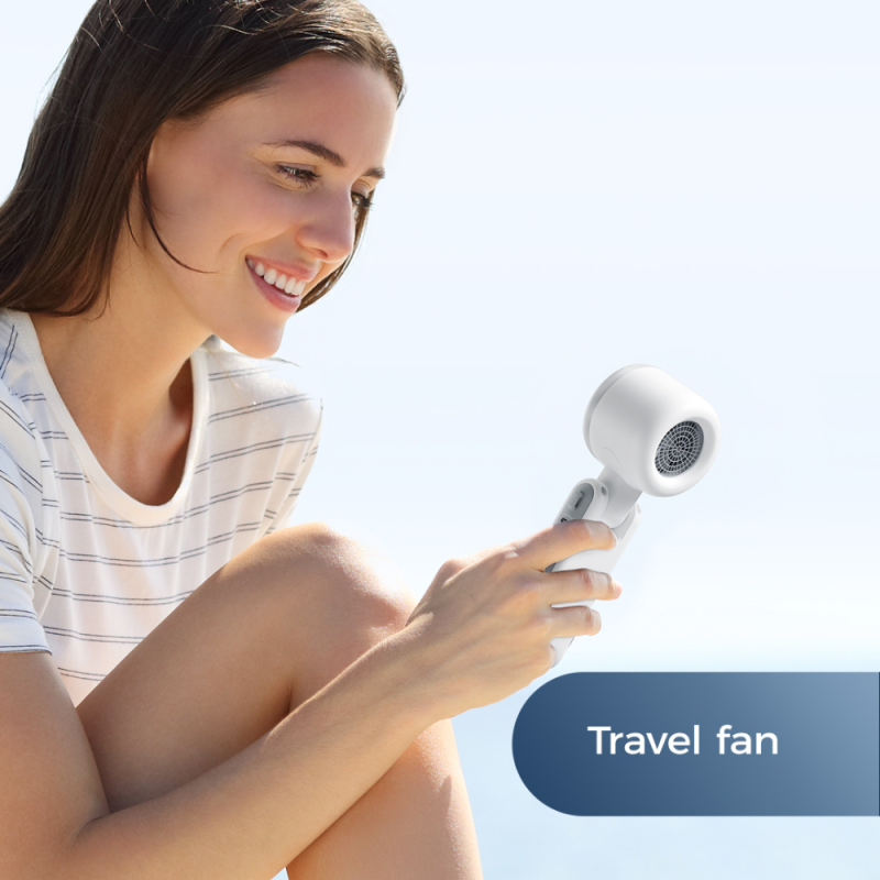 v705 turbo portable neck desktop cooling fan compact design 5-speed 3600mah