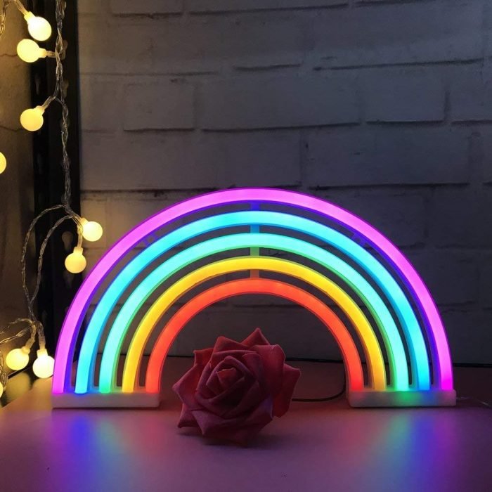 home accessories neon rainbow sign night light led lamp bedroom decor forevenda