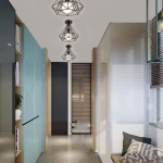 industrial ceiling light lamp vintage lighting iron cage design retro style