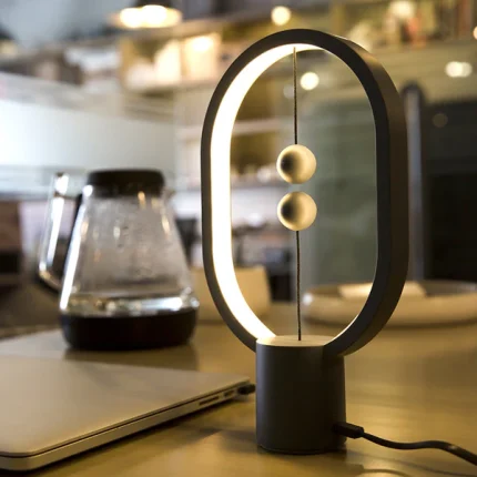 innovative floating balance usb lamp with wireless charging magnetic suspension technology