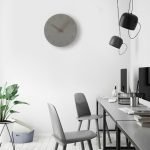 jelock modern and minimal wooden wall clock home decor