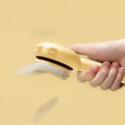 grooming brush pet cat dog soft self cleaning comb long short hair