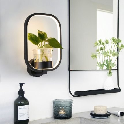 hydroponic plant wall lamp modern living room lighting