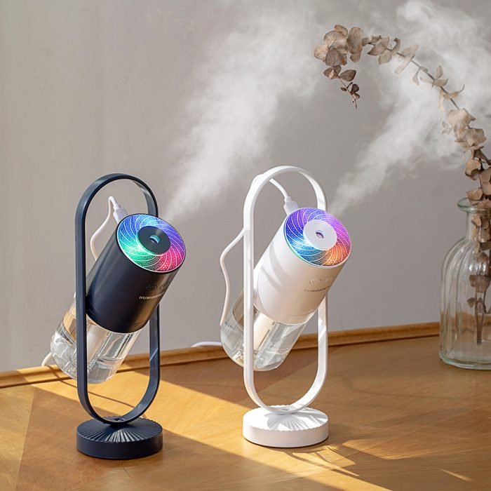 negative ion purification air humidifier adjustable angle silent moisturizing colorful atmosphere lights