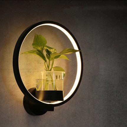 hydroponic plant wall lamp modern living room lighting