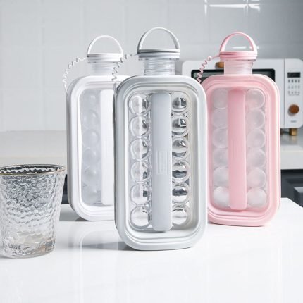 portable sphere ice cube maker water bottle mold ice balls cocktail drinks