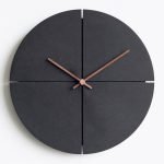 jelock modern and minimal wooden wall clock home decor