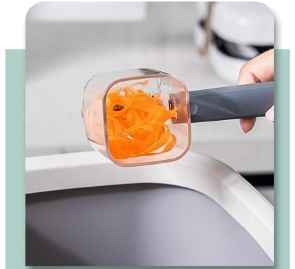 premium stainless steel vegetable peeler blade with peel collect cup fruit and vegetable