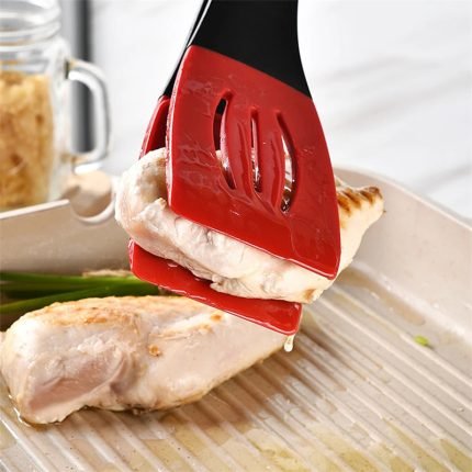 frying spatula clip silicone food shovel slotted turners kitchen tools