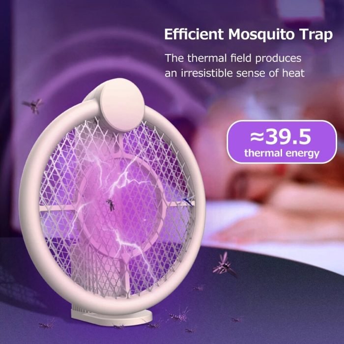 foldable electric mosquito swatter cordless battery power electric insects zappers fly killer