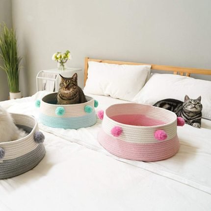 soft comfort warm luxurious pet cottage bed cats dogs