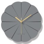 modern and silent wall clock with contemporary stylish decoration