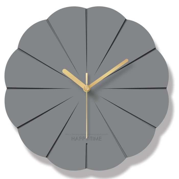 modern and silent wall clock with contemporary stylish decoration