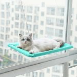 hanging pet cat hammock bed sturdy steel wire & breathable oxford fabric