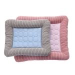 pet bed with built in cooling pad dogs cats cooling mat summer