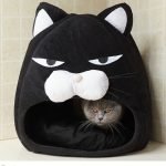 lazy cat shaped soft pet bed round bed nest cats small dogs