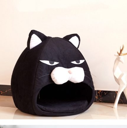 lazy cat shaped soft pet bed round bed nest cats small dogs