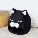 lazy cat shaped soft pet bed round bed nest cats small dogs