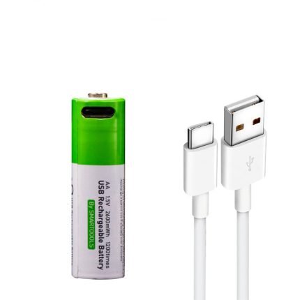 high capacity 2600mwh aa rechargeable batteries fast usb type-c charging 1200 cycles