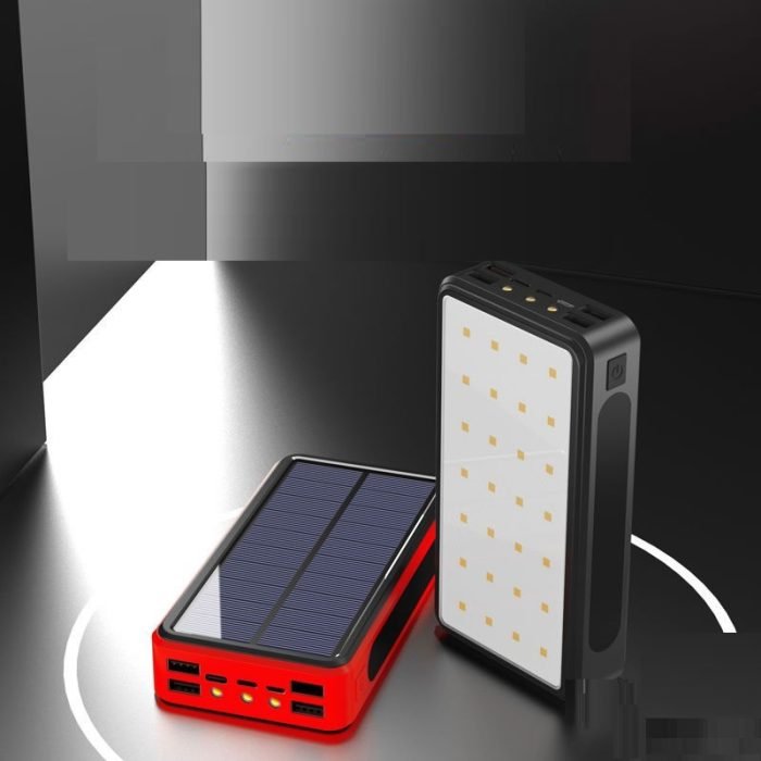 solar power bank fast solar charging large capacity smartphone accessories