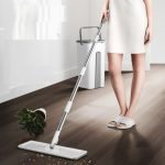 self cleaning hand-free flat mop and bucket wet and dry system