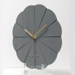 modern and silent wall clock with contemporary stylish decoration