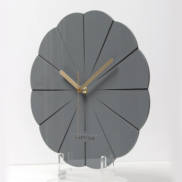 modern and silent wall clock with contemporary stylish decoration