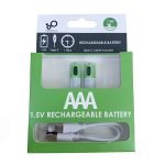 high capacity 2600mwh aa rechargeable batteries fast usb type-c charging 1200 cycles