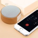 wood style portable mini bluetooth speaker with usb support