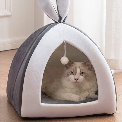 cozy coral fleece cat house bed cat house kennel pet sleeping bag