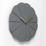 modern and silent wall clock with contemporary stylish decoration