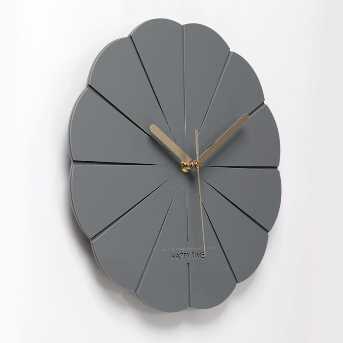 modern and silent wall clock with contemporary stylish decoration