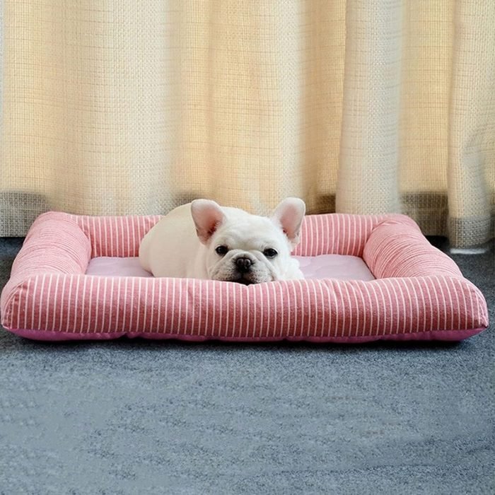 pet bed with built in cooling pad dogs cats cooling mat summer