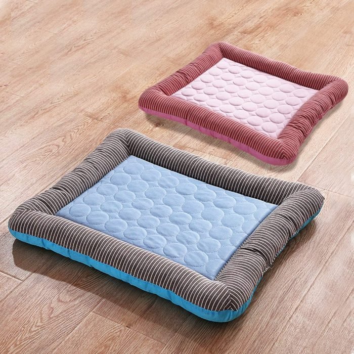 pet bed with built in cooling pad dogs cats cooling mat summer