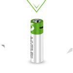 high capacity 2600mwh aa rechargeable batteries fast usb type-c charging 1200 cycles