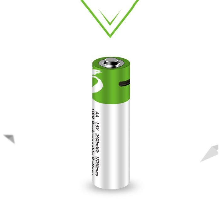 high capacity 2600mwh aa rechargeable batteries fast usb type-c charging 1200 cycles