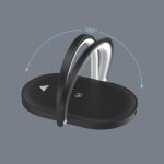 led night light lamp wireless charger station phone stand fast charging