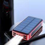 solar power bank fast solar charging large capacity smartphone accessories