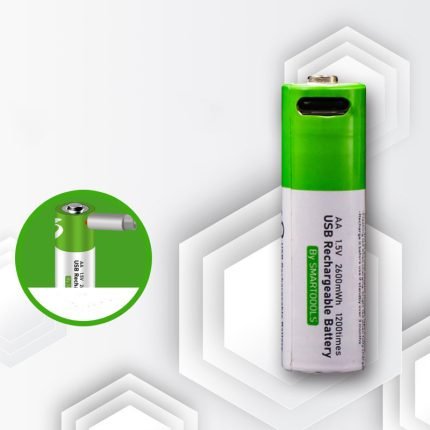 high capacity 2600mwh aa rechargeable batteries fast usb type-c charging 1200 cycles