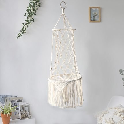 macrame wall hanging pet cat sleep bed hammock swing hand knitted