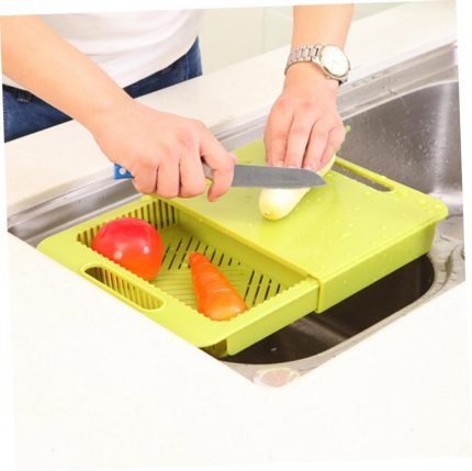 kitchen chopping board drain basket cutting board vegetables fish fruits meat