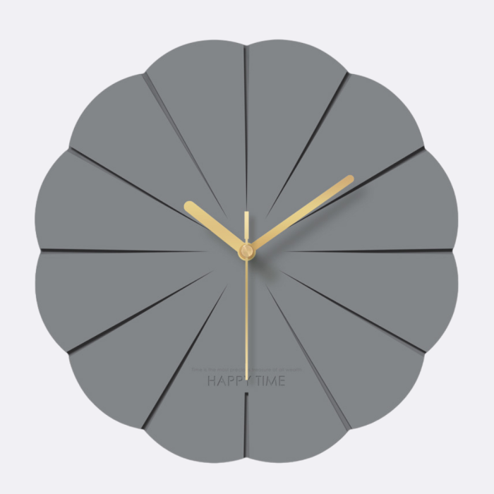 modern and silent wall clock with contemporary stylish decoration
