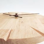 silent modern solid wooden wall clock home decor living room