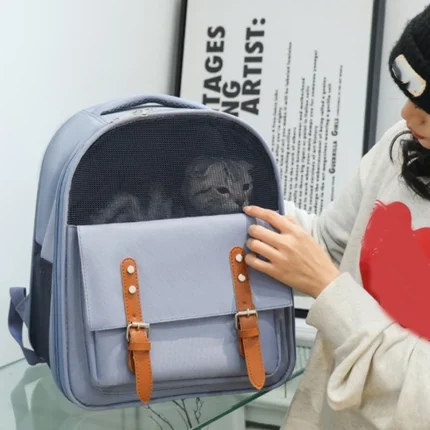oxford cloth breathable lightweight pet backpack carrier cats small dogs travel
