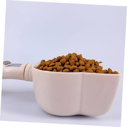high precision pet food measuring spoon 3 units lcd display and 800g capacity cat dog tool