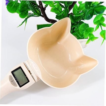 high precision pet food measuring spoon 3 units lcd display and 800g capacity cat dog tool