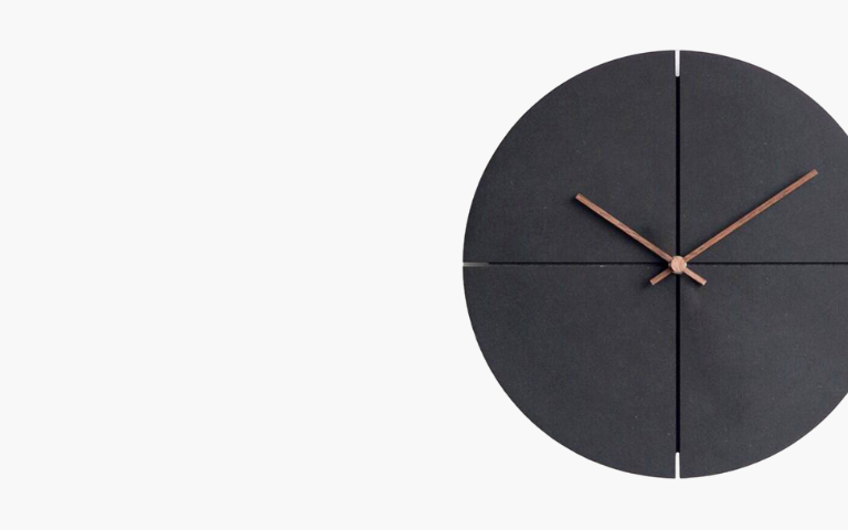 jelock modern and minimal wooden wall clock home decor